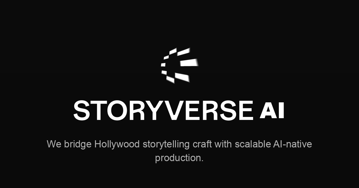 STORYVERSE AI — Hollywood Storytelling Meets AI-Native Production